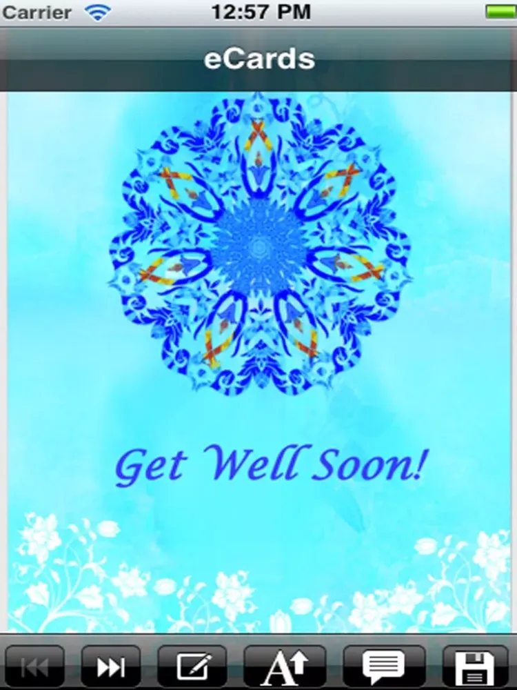 Capturas de tela do Get Well Cards with photo editor. Send get well soon greetings card and custom get well ecards with text and voice messages ! iPad 