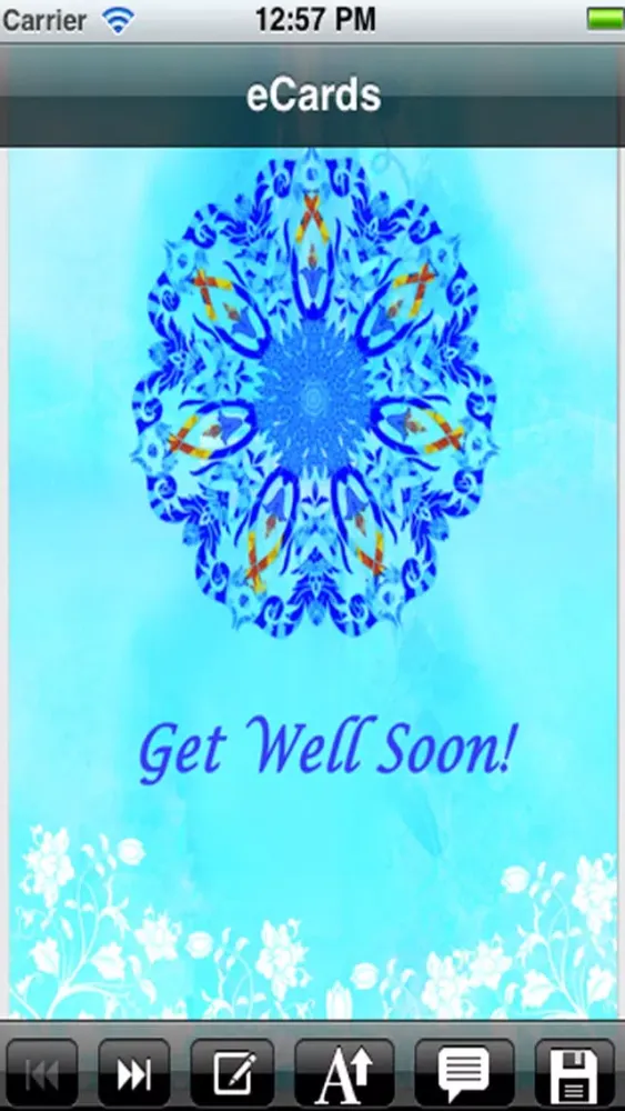 Capturas de tela do Get Well Cards with photo editor. Send get well soon greetings card and custom get well ecards with text and voice messages !