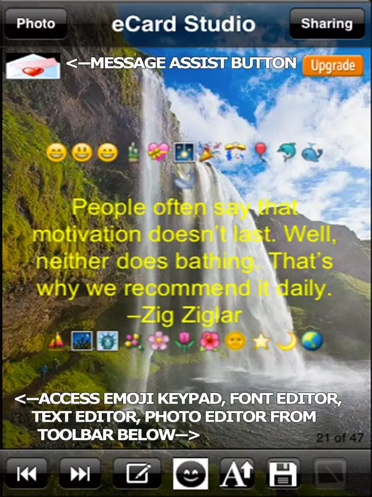 Capturas de pantalla de Jumpstart Daily With Motivational and Inspirational Quotes iPad 