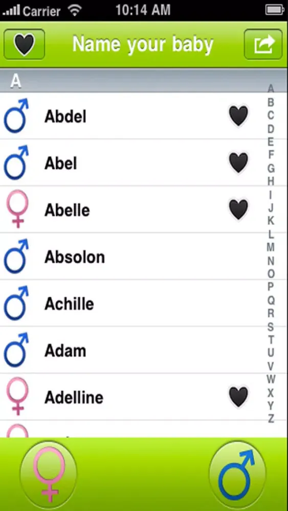 Name Your Baby.Favorite Baby Names Screenshots
