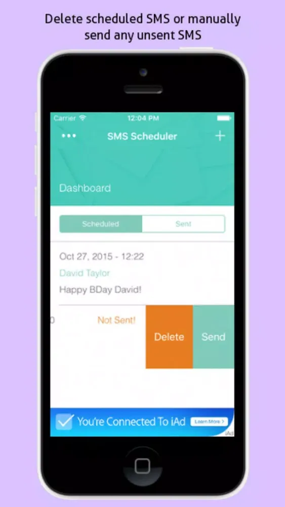 Capturas de tela do SMS Scheduler - SMS Blaster