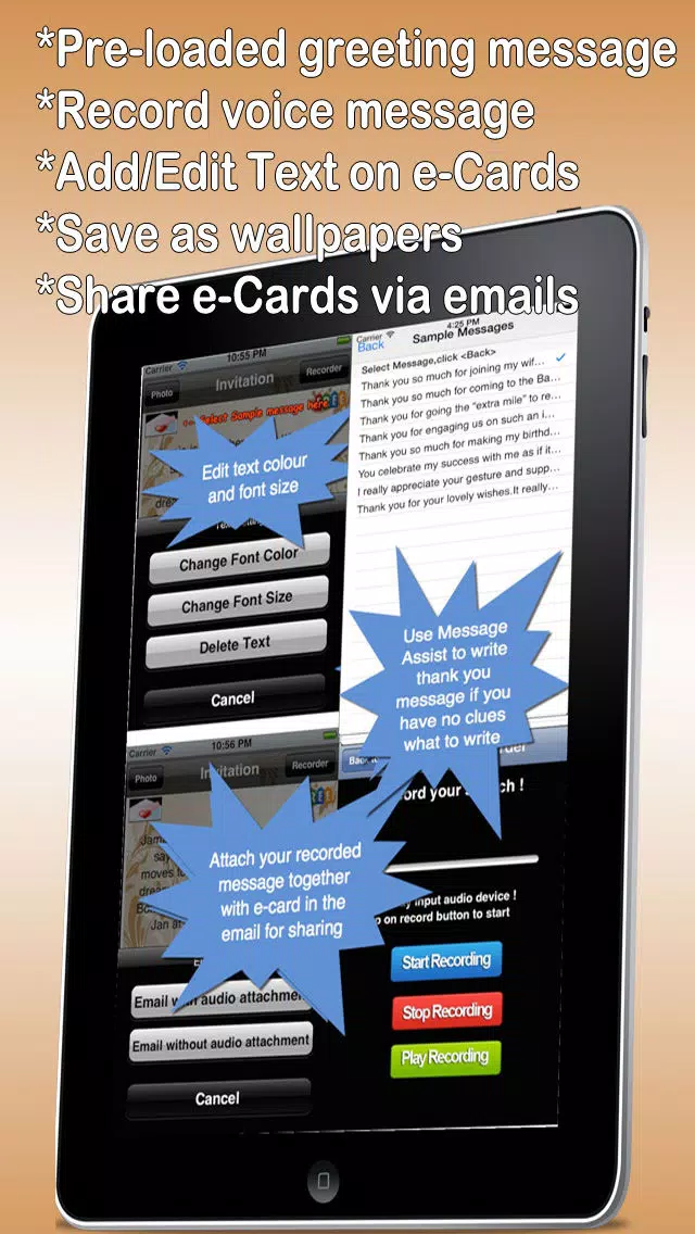 Thank You Cards Maker With Photo Editor.Customise and Send Thank You e-Cards应用截图