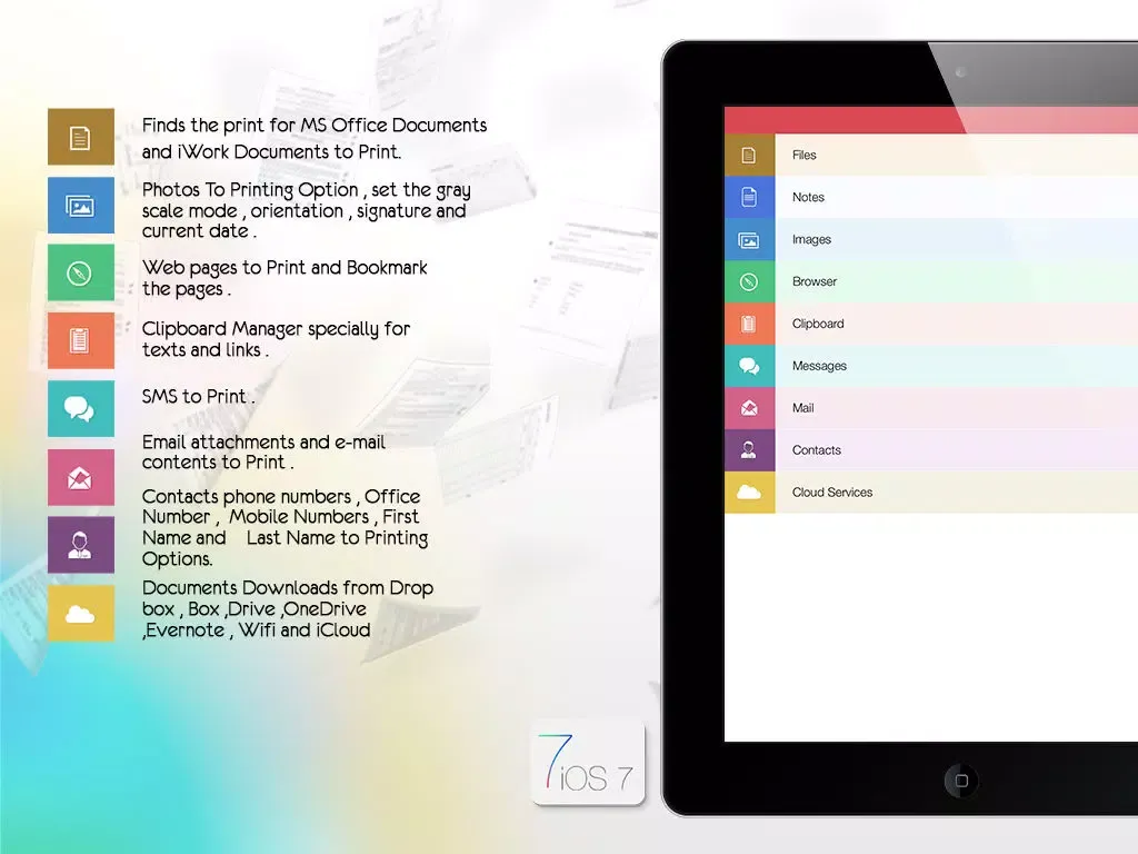 Скриншоты Printer For MSOffice Documents Lite iPad 