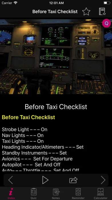 صور Airbus A320 Checklist