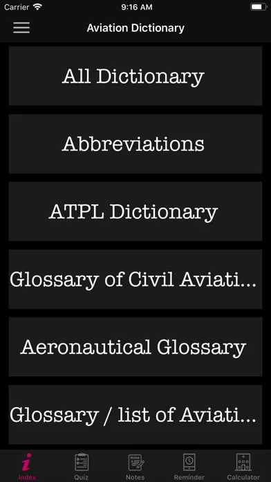ADP- Aviation Dictionary Prem Ekran Görüntüleri