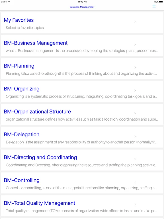 MBA Business Management iPad  স্ক্রিনশট