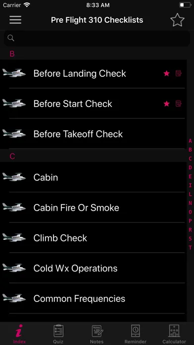 Ảnh chụp màn hình của Pilot Training 310 Checklists