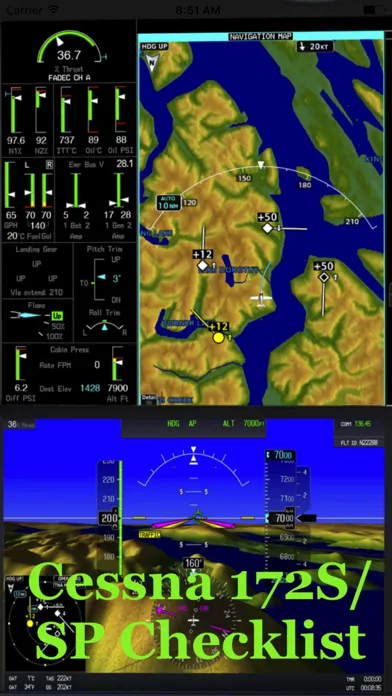 Cessna 172S/SP Checklist Screenshots