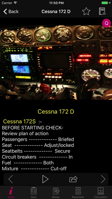 Cessna Checklist Pilot Pro स्क्रीनशॉट