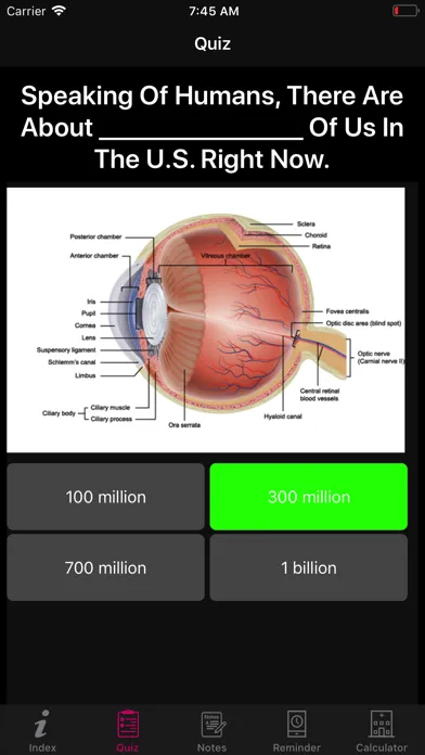 Human Eye Anatomy Fact,Quiz 2k Screenshots