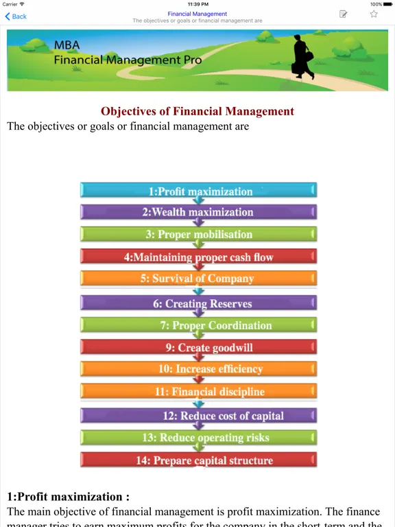 Zrzuty ekranu MBA Financial Management iPad 
