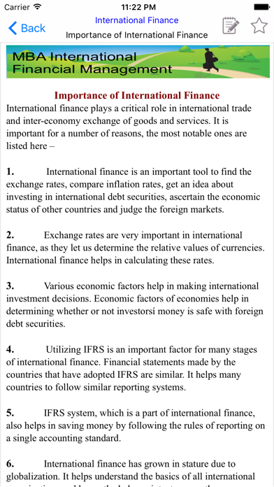 Captures d'écran de MBA IFM