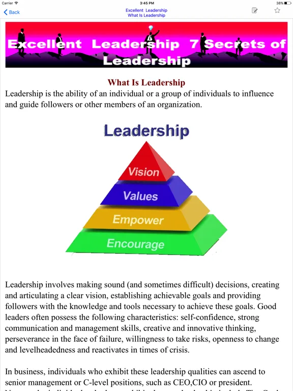 تصاویر Leadership Excellent iPad 