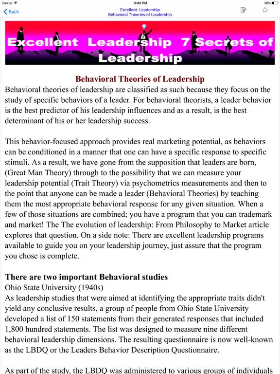 تصاویر Leadership Excellent iPad 
