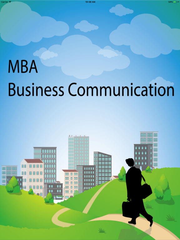 Tangkapan skrin MBA Business Communication iPad 