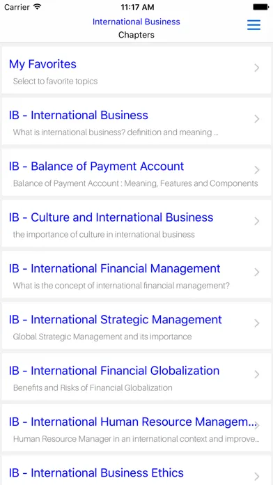 MBA IB- International Business 스크린샷