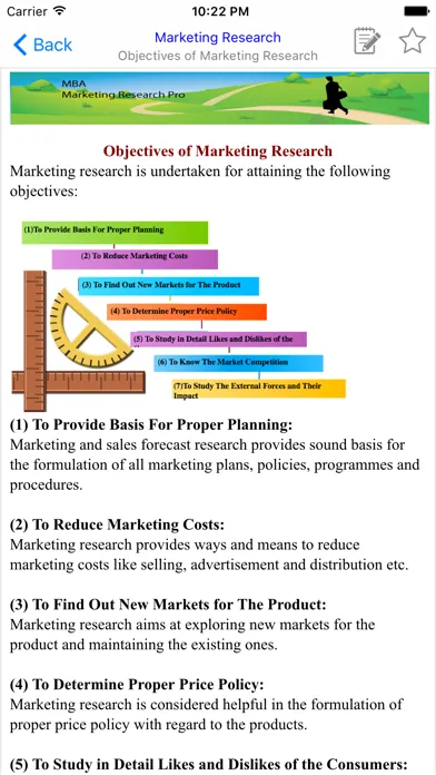 Capturas de pantalla de MBA Marketing Research