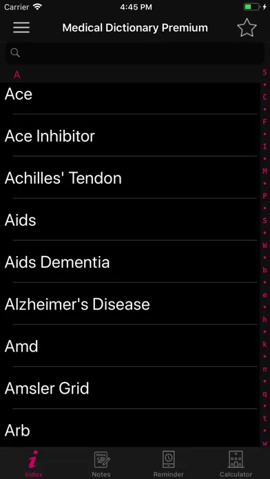 Скриншоты Medical Dictionary Premium