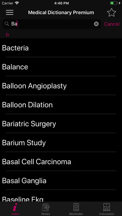 Скриншоты Medical Dictionary Premium