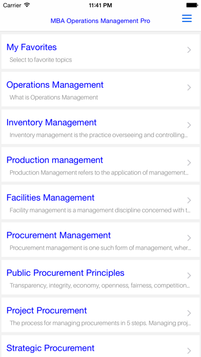 Ảnh chụp màn hình của MBA Operation Management Pro