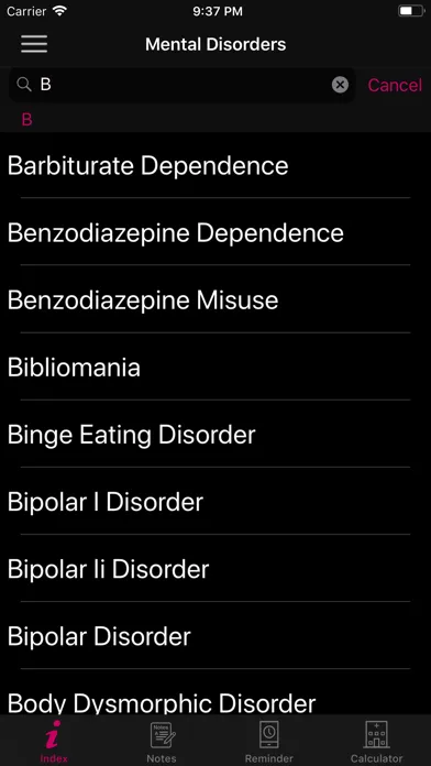 Mental Disorders Premium স্ক্রিনশট