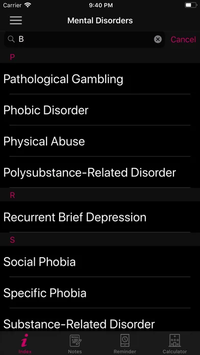 Mental Disorders Premium স্ক্রিনশট