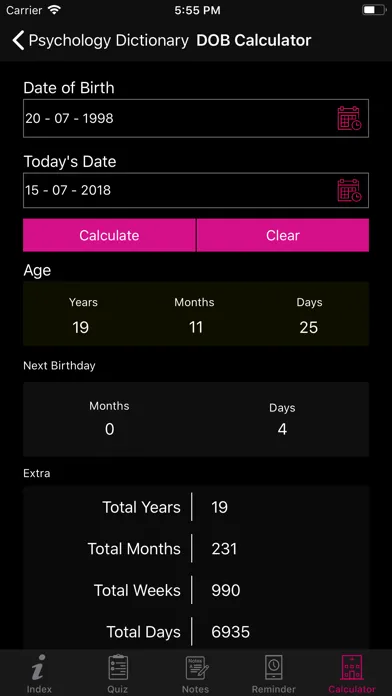 Psychology Dictionary Terms Screenshots