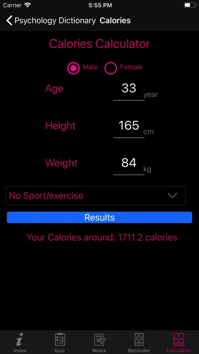 Psychology Dictionary Terms Screenshots