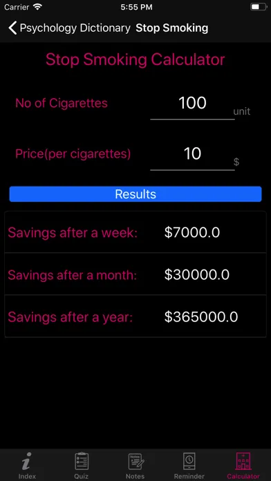 Psychology Dictionary Terms Screenshots