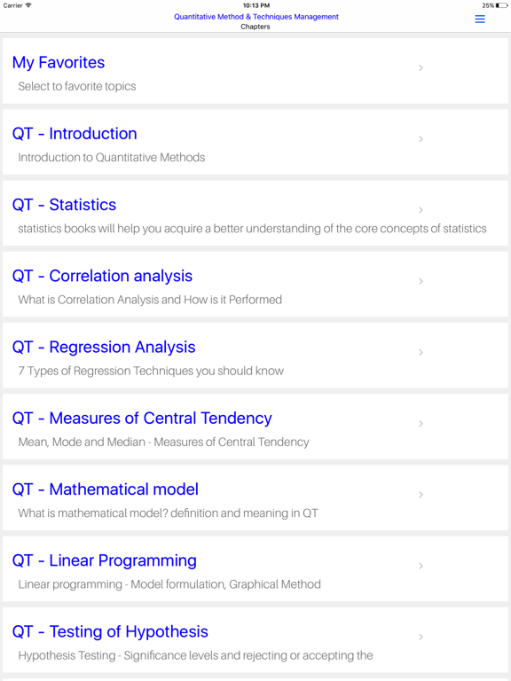 MBA QT - iPad  Screenshots