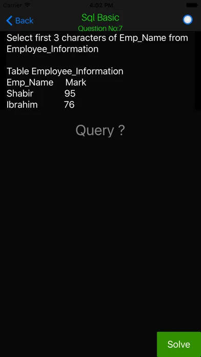 SQL Query - Learn How to create and manage Data Base in SQL! 스크린샷