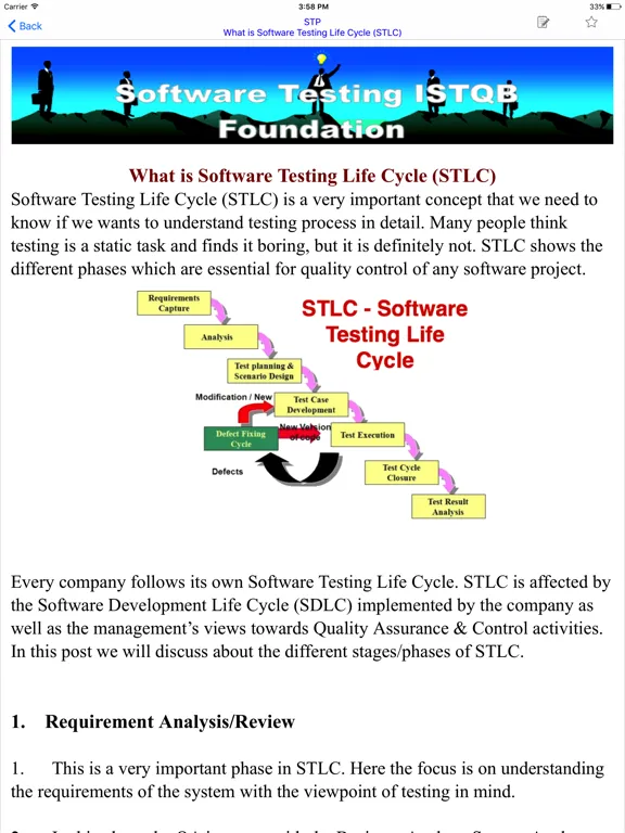 STP - Software Testing iPad  Screenshots