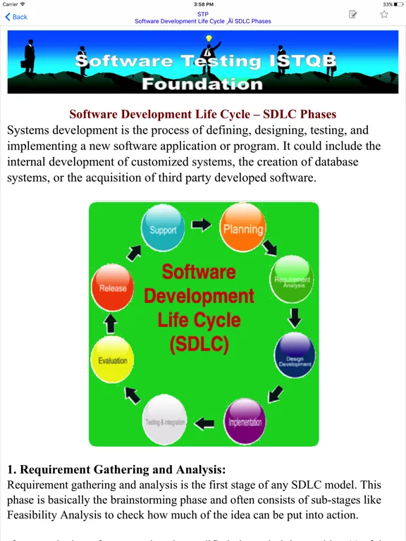 STP - Software Testing iPad  Screenshots