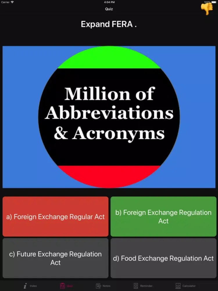 Abbreviations & Acronyms Pro iPad  スクリーンショット