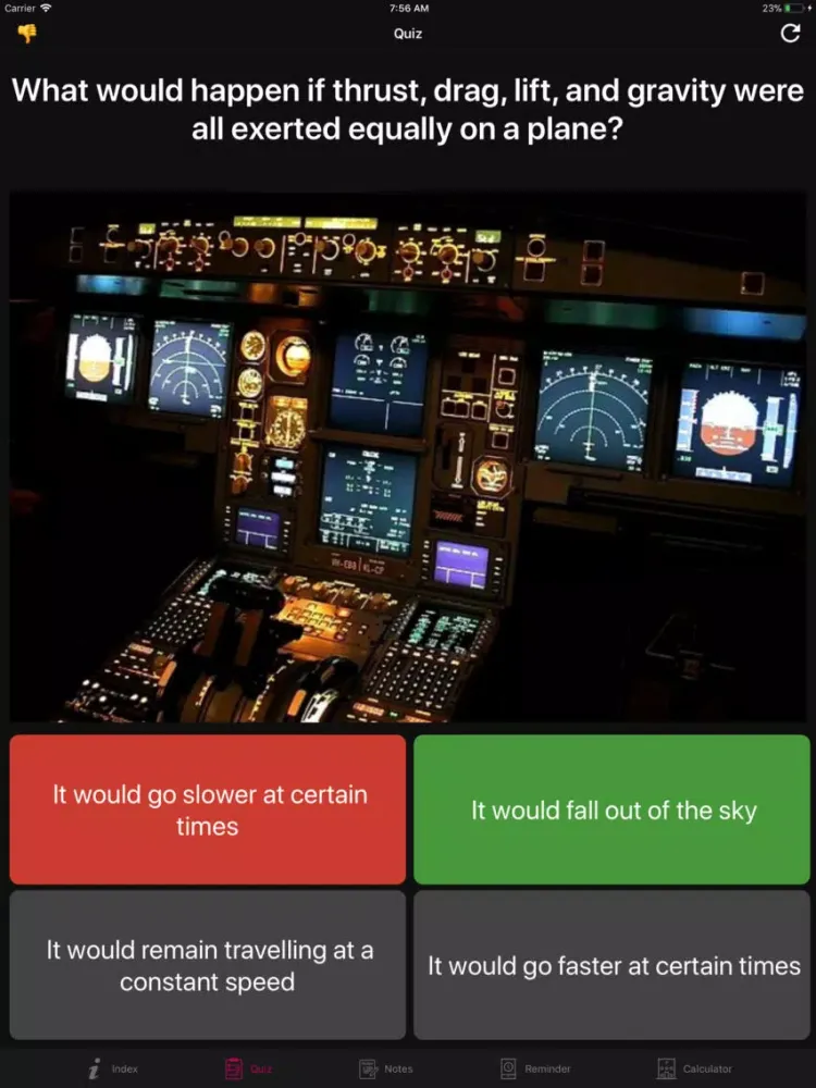 Tangkapan layar Preflight Cessna 177 Checklist iPad 