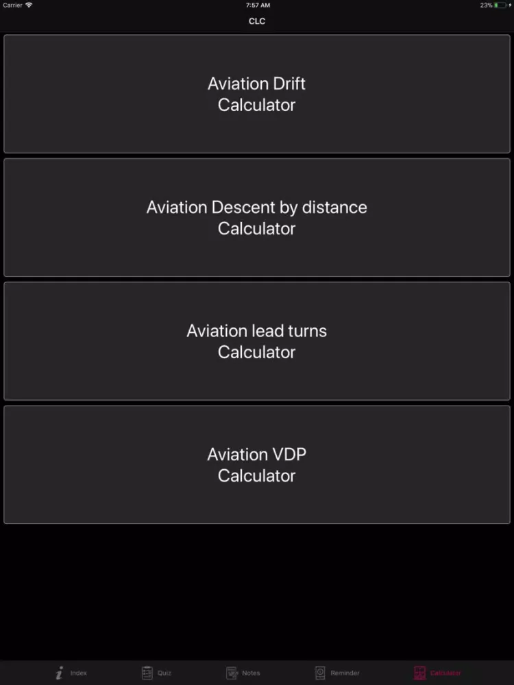 Tangkapan layar Preflight Cessna 177 Checklist iPad 