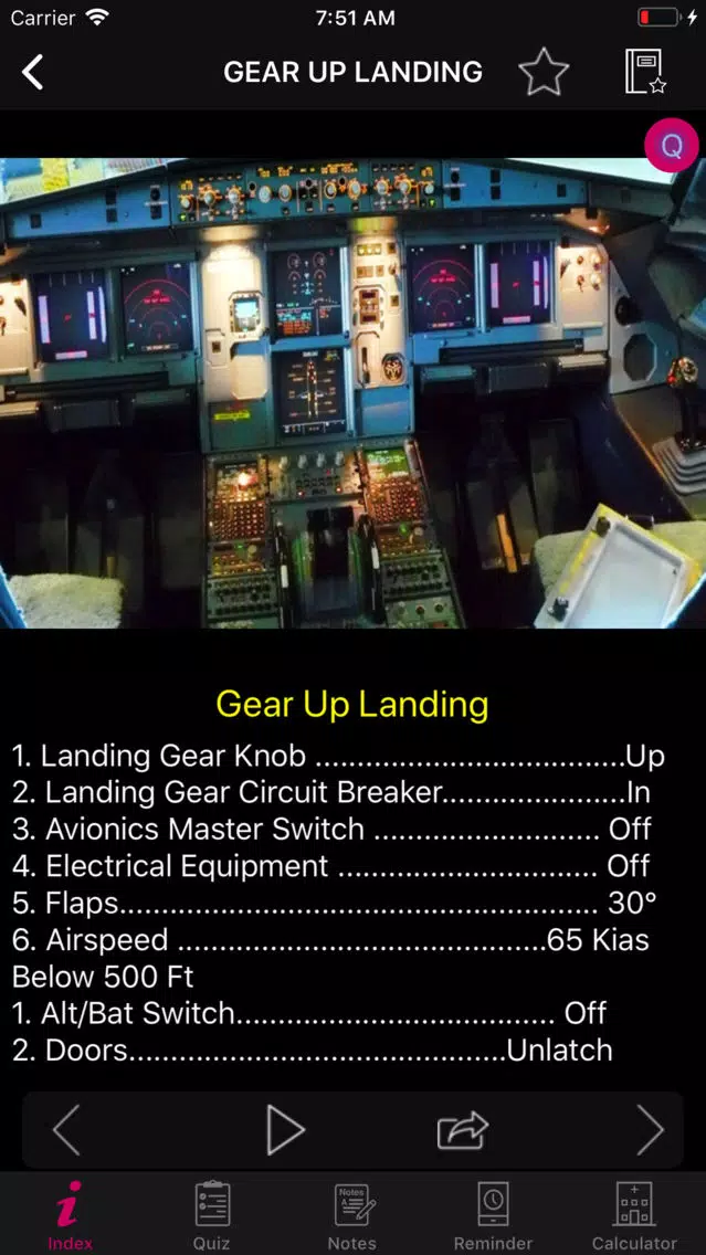 Preflight Cessna 177 Checklist Screenshots