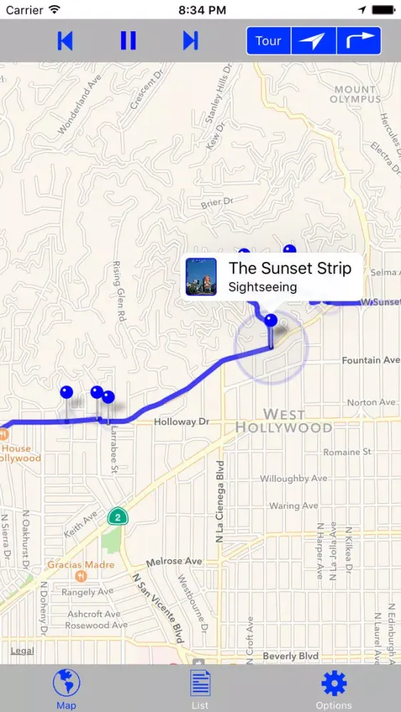 Capturas de pantalla de Hollywood & Beverly Hills GPS Audio Tour
