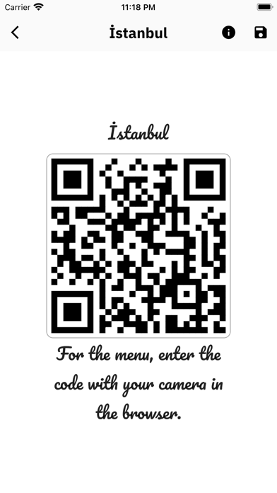Qr2Menu应用截图