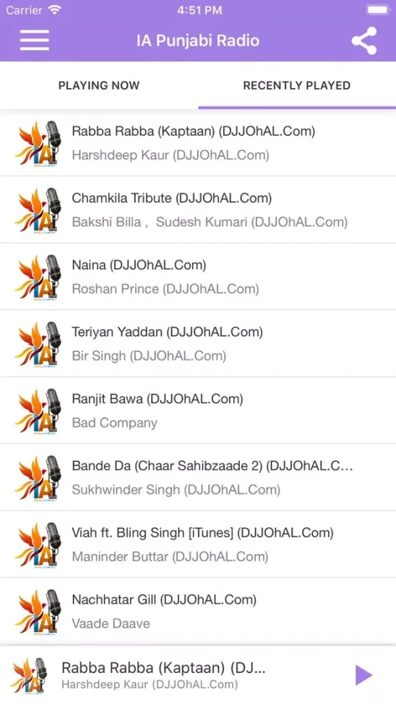Capturas de tela do IA Punjabi Radio