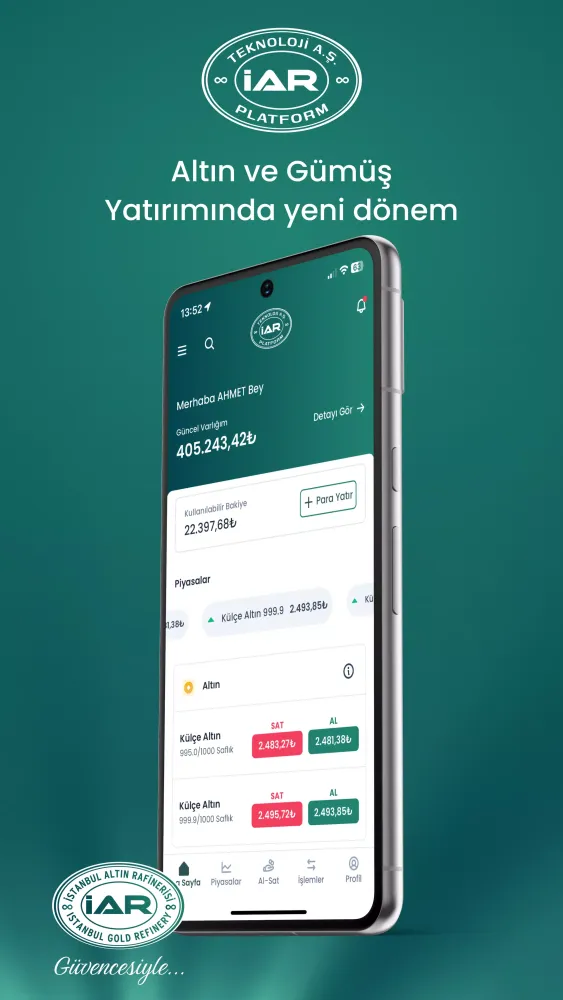 Capturas de tela do İARPlatform