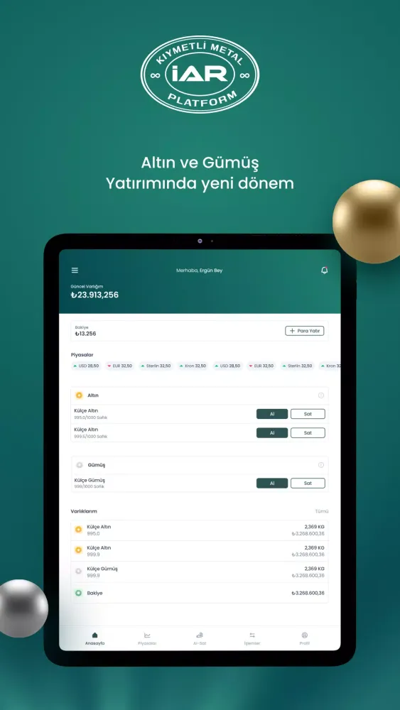 Capturas de tela do İARPlatform