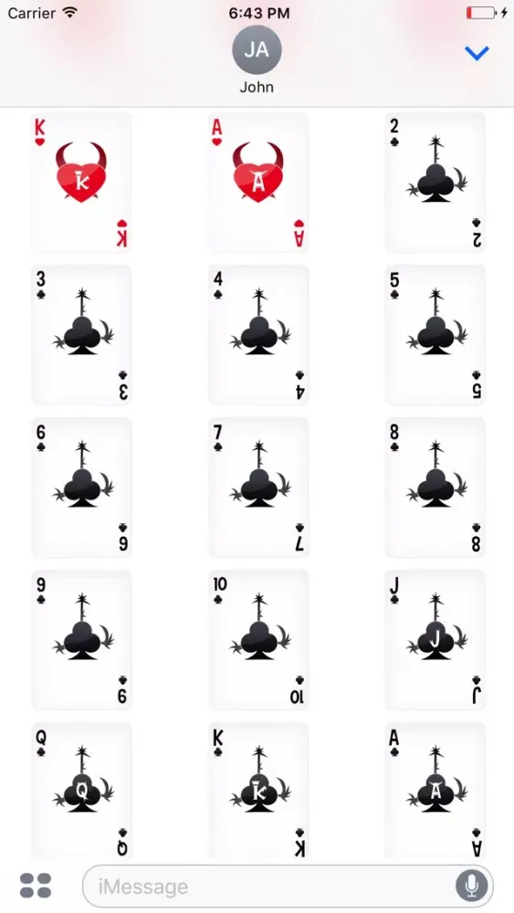 تصاویر Playing Cards Tainted Poker Stickers