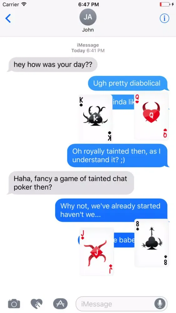 تصاویر Playing Cards Tainted Poker Stickers