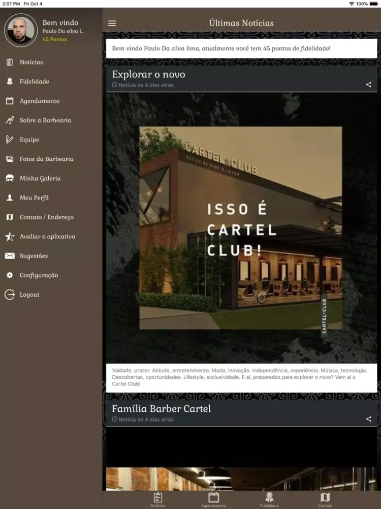 Barber Cartel Club iPad 應用截圖