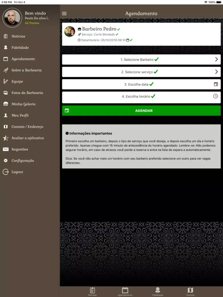 Barber Cartel Club iPad 應用截圖