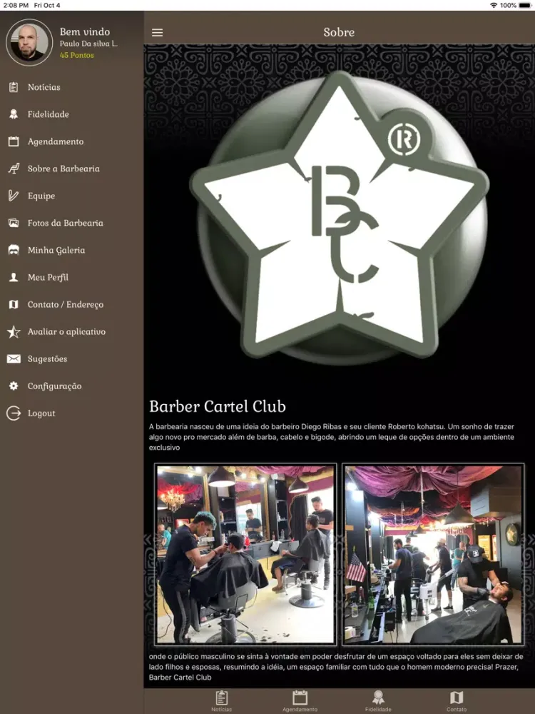 Barber Cartel Club iPad 應用截圖