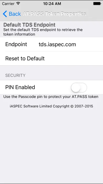 Capturas de tela do AT.Pass Mobile Token