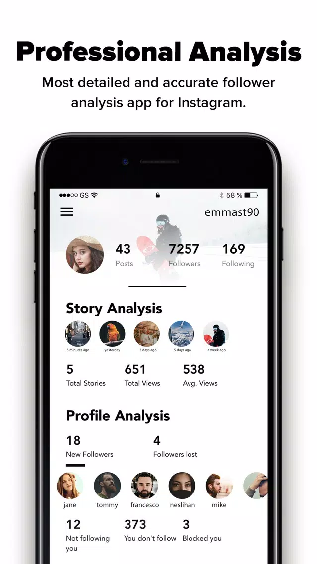Zrzuty ekranu iAssistant for Instagram