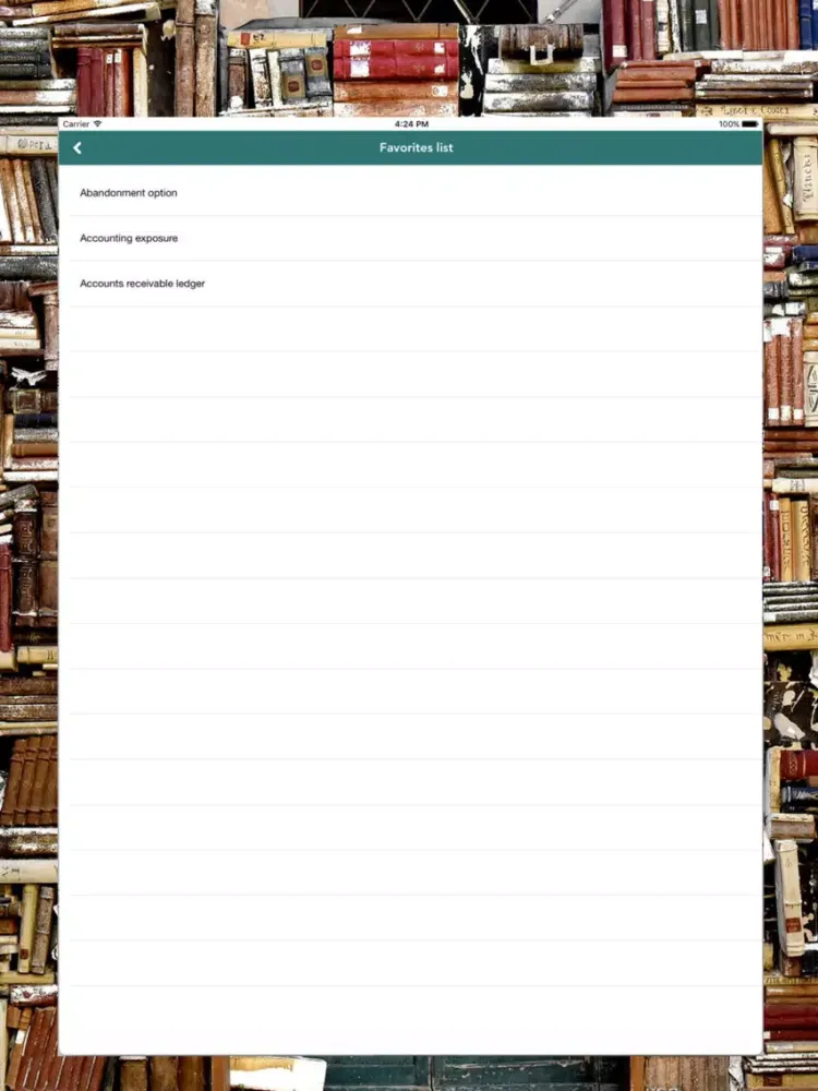 Accounting terms Definition: Free & offline iPad 应用截图